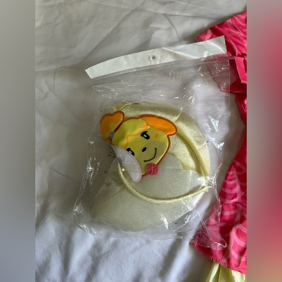Animal Crossing Isabelle Costume Girl Dress Headband XL 14-16 NEW Halloween - Picture 6 of 7